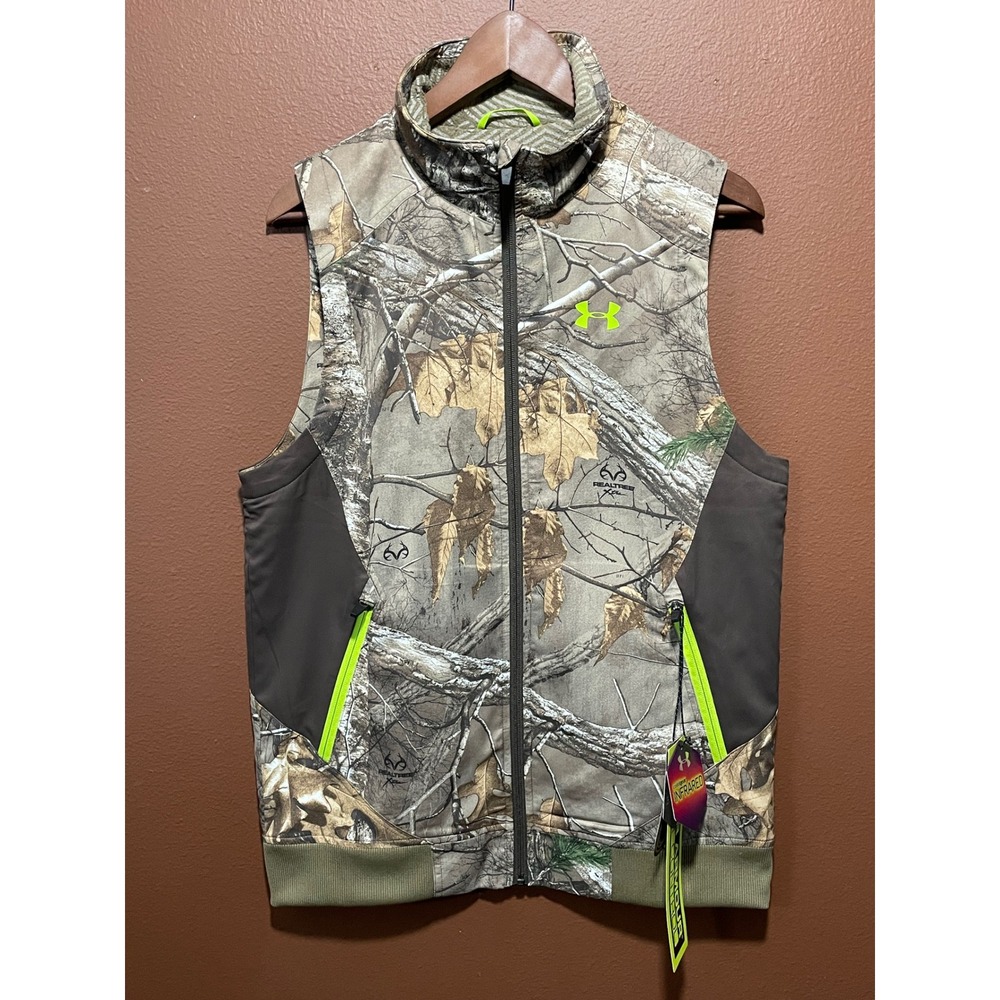 Under Armour ColdGear Infrared Scent Control Camo Hunting Vest Mens SM 1259184